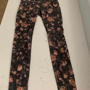 Lululemon Fast & Free Full Length tight Nulux frosted rose multi 6